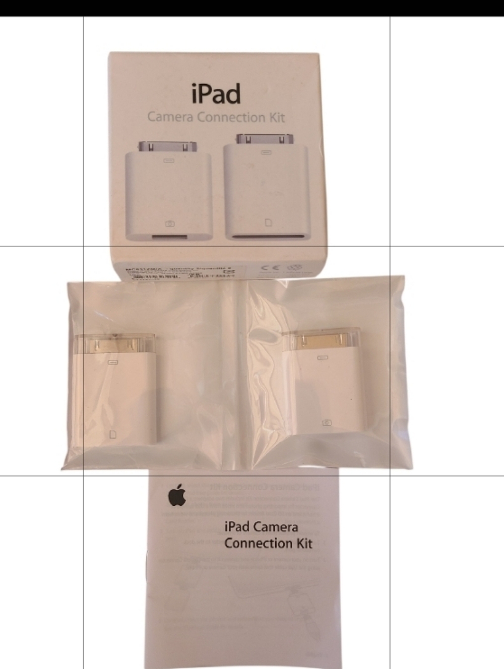 Vintage Apple iPad Camera Connection Kit (2 Adapters) Model A1362 A1358 30-Pin